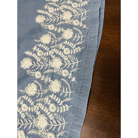 Go Softly Patio Floral Embroidered Dress Women Large Lounge Grandma Mumu House - Picture 8 of 13